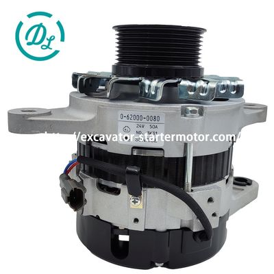 24V 50A 8-98092116-0 Alternador de escavadeiras 0-62000-0080 714/40523